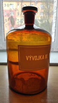 Skleněná lahev, zabroušené hrdlo 6 litrů - 3