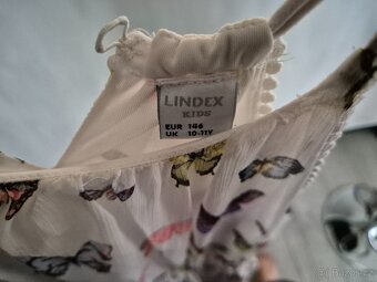 Šaty společenské motýlkové zn. Lindex vel. 146 cm - 3