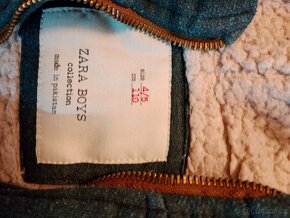 Zimní zateplené mikiny...ZARA velikost 110, C&A 122 - 3