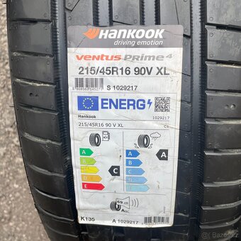 Uplně nové letní pneu 215/45 R16 90V HANKOOK - 3