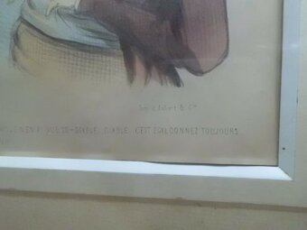 Starožitné Ručně Kolorované Litografie CHEZ AUBERT cca 1830 - 3