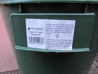 Popelnice, koš, nádoba, zásobník, sud - víko zdarma - 3