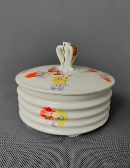 Okouzlující porcelánová bonboniéra/cukřenka Hertel Jacob1930 - 3