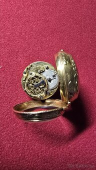 Zlaté kapesní hodinky špindlovky - 3