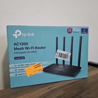 WiFi router 1gb TP-Link Archer 6, AC1200, nový - 3