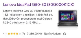 Notebook Lenovo G50-30 80G0 - 3
