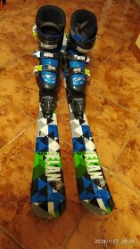 dětský lyžařský set - lyže, lyžáky, hůlky, helma, brýle - 3