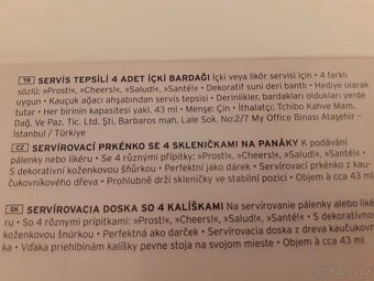 Servírovací prkénko na panáky nové Tchibo - 3