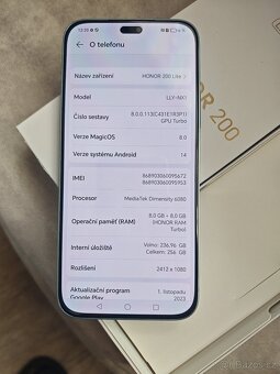 NOVÝ HONOR 200 Lite 5G 8 GB / 256 GB Starry Blue - 3