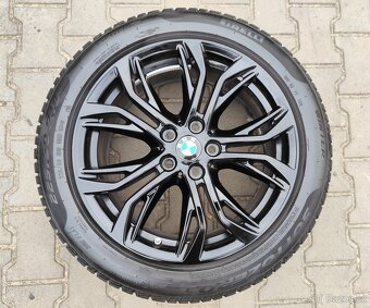 Alu kola originál BMW X1, X2 5x112 R18 KRÁSNÁ TOP SADA - 3