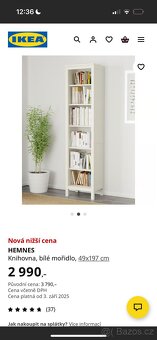 Ikea hemnes bílá knihovna - 3
