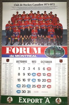 Historické nástěnné kalendáře hokejové NHL Kanada - 3