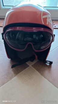 Rossignol lyžařská přilba dětská + lyžařské brýle Force - 3