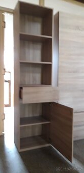 Dvě skříně s policemi - SONOMA OAK - 3