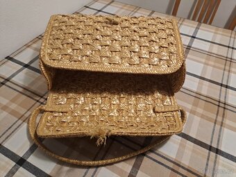 Slaměná kabelka stará - 3