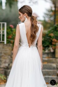 Luxusní nenošené svatební šaty, Windflower, 38 EU (S) - 3