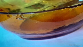 miska z jantarového skla - 3