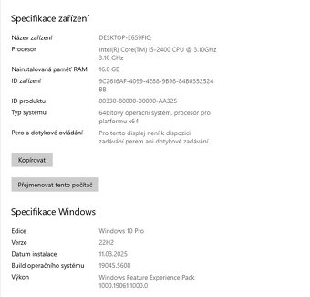 Fujitsu ESPRIMO P510 E85+,i5-2400,WIN 10,RAM 16GB,SSD 128GB+ - 3