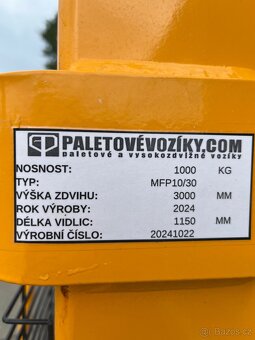 Paletovy vyskovy vozik - 3