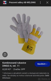 10x balení 12 párů Pracovní rukavice vel.11 - 3
