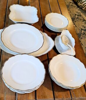 Jídelní porcelánová sada servis Aich 1920, 19 kusů - 3