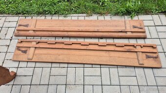 starožitná dřevěná venkovská postel antik selská ?? - 3