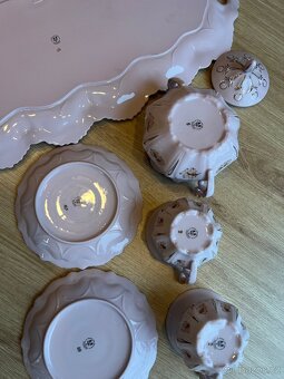Rosa ručně malovaný porcelán H&C - 3
