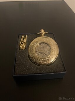 Mechanické vreckové hodinky „cibule“ – zlatý retro dizajn ⏱️ - 3