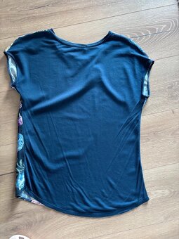 Dámské tričko/ halenka s kytkami, vel. S, Orsay - 3