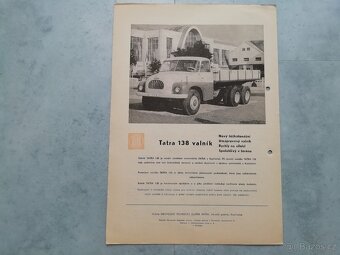 Tatra 138 valník - prospekt 1961 - doprava v ceně - 3