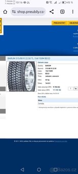 Pneu Barum 315 /80R22,5 - 3