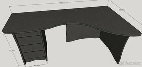 Kancelářský stůl MDF - 3