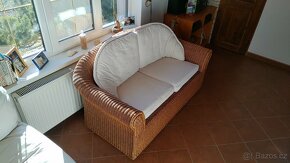 Ratanová sedačka top stav - originál Ratex - 3