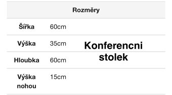 Konferenční stolek Sanna 60 - 3