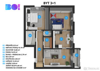 Prodej bytu 3+1, Zubří - 3