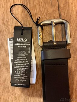 Kožený panský opasek Replay - 3