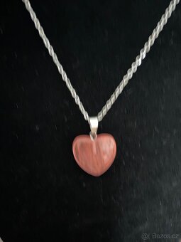 Srdce višňový křemen - 3