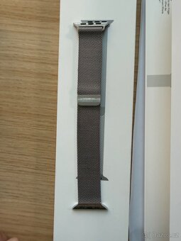 Milánský tah originál Apple 45mm Silver - 3