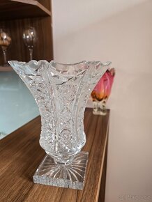 Luxusní broušená váza Bohemia Crystal - 3