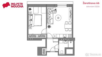 Prodej bytu 2+kk 52 m² Žerotínova, Praha - Žižkov - 3