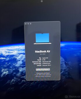 MacBook Air 13,6 M2 [8gb/256gb] záruka - 3
