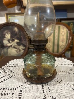 Starožitná petrolejová lampa - 3