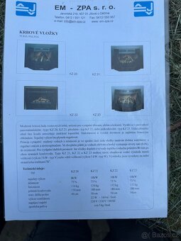 Krbová vložka s výměníkem, výkon 10kW - 3