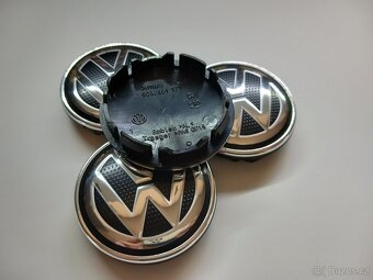 Středové krytky Vw, 56x52mm, struktura logo - 3