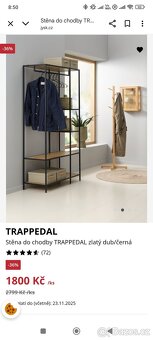 Stena do chodby (police a věšák) - 3