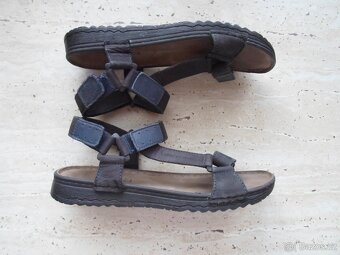Modré boty sandály kožené - 35 - 3