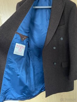 Walker Slater Harris Tweed Double Breasted Overcoat - 3