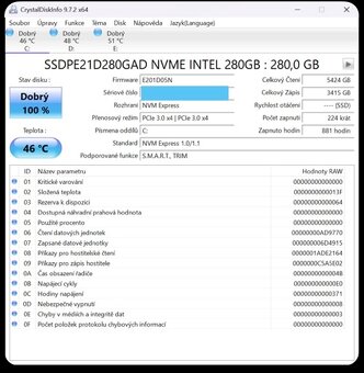 Intel optane 905p U2 280GB /SSDPE21D280GAD1/ - 3