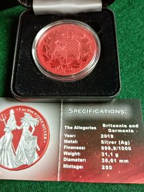 1 oz stříbrná mince Allegories Space Red 2019 - 3