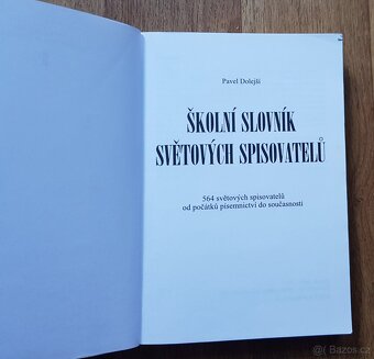 Prodám učebnici Školní slovník světových spisovatelů - 3